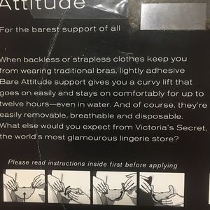 Adhesive bare attitude breast support